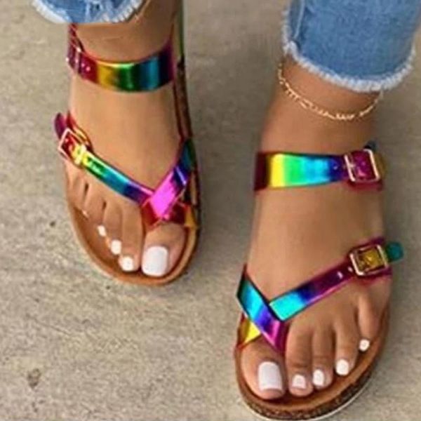 girl drop muticolor sandals open toe flip flop rainbow platform women casual beach buckle shoes woman slippers, Black
girl drop muticolor sandals open toe flip flop rainbow platform women casual beach buckle shoes woman slippers, Black