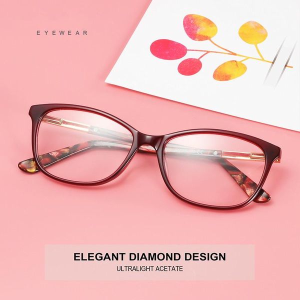 fashion sunglasses frames bluemoky retro acetate cat eye glasses for women myopia optical clear eyeglasses frame prescription oculos, Black 
fashion sunglasses frames bluemoky retro acetate cat eye glasses for women myopia optical clear eyeglasses frame prescription oculos, Black