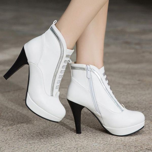 boots women high winter ankle platform heels fashion round-toe stiletto side zip casual ladies #g2, Black
boots women high winter ankle platform heels fashion round-toe stiletto side zip casual ladies #g2, Black