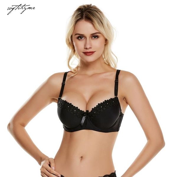 bras softrhyme femme sujetador push up a b c panty bra strapless bh for women demi deep v lingreire embroidered underwear, Red;black
bras softrhyme femme sujetador push up a b c panty bra strapless bh for women demi deep v lingreire embroidered underwear, Red;black