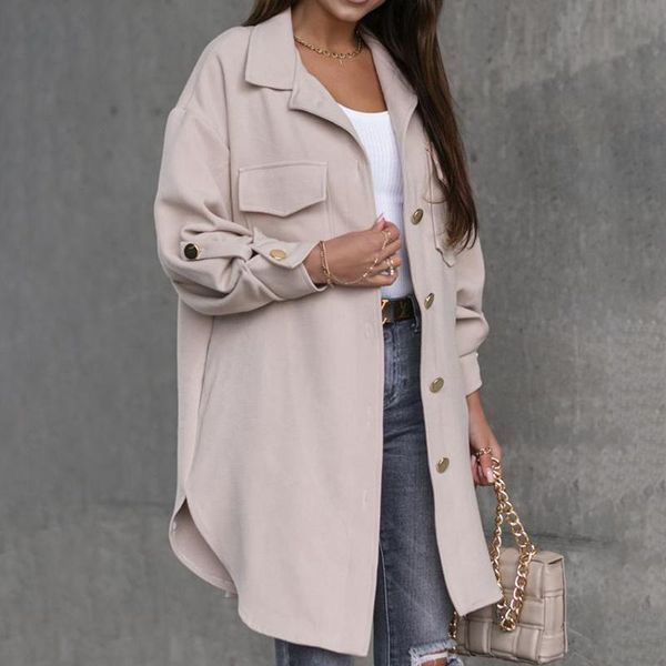 women's wool & blends women corduroy pocket coats for vintage warm casual long sleeve jacket lady buttons loose cardigan khaki outerwea, Black
women's wool & blends women corduroy pocket coats for vintage warm casual long sleeve jacket lady buttons loose cardigan khaki outerwea, Black