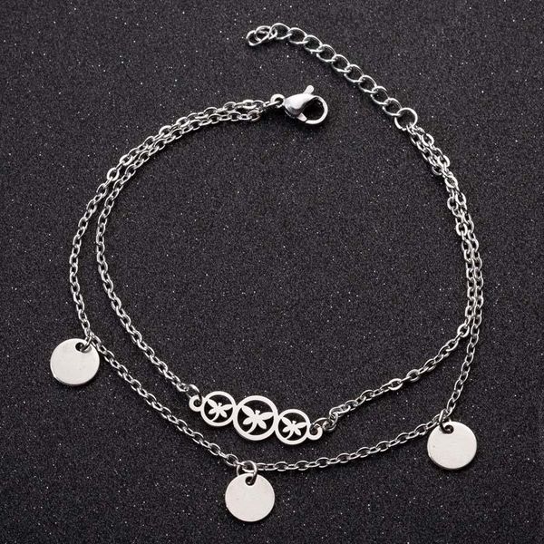 link, chain stainless steel silver color triple connected dragonfly adjustable bracelet bangle women fashion coin shaped pulseira, Black
link, chain stainless steel silver color triple connected dragonfly adjustable bracelet bangle women fashion coin shaped pulseira, Black