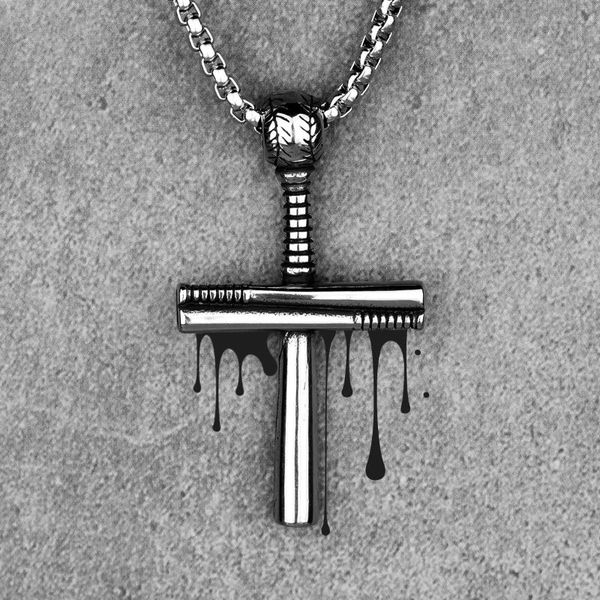 pendant necklaces baseball cross long men pendants chain punk for boyfriend male stainless steel jewelry creativity gift wholesale, Silver
pendant necklaces baseball cross long men pendants chain punk for boyfriend male stainless steel jewelry creativity gift wholesale, Silver