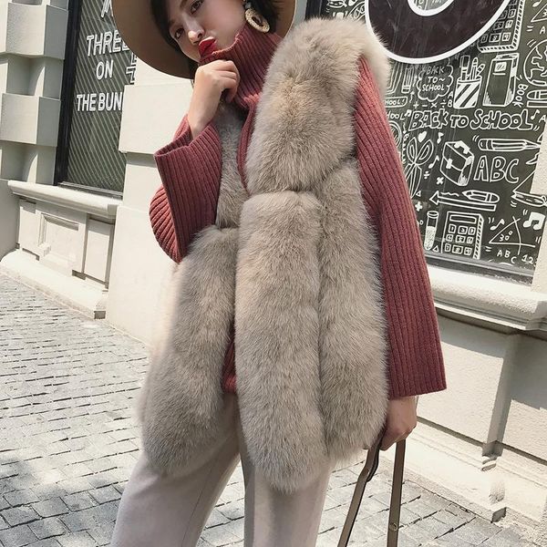women's fur & faux autumn winter clothes real coat vintage jacket korean vest women chalecos para mujer my921, Black
women's fur & faux autumn winter clothes real coat vintage jacket korean vest women chalecos para mujer my921, Black
