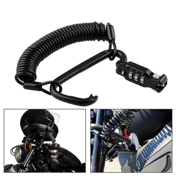 theft protection motorcycle helmet lock & cable. black tough combination pin locking carabiner device secures your motorbike, bicycle or sco
theft protection motorcycle helmet lock & cable. black tough combination pin locking carabiner device secures your motorbike, bicycle or sco