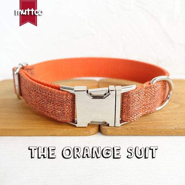 dog collars & leashes muttco handmade puppy collar the orange suit gentleman pet products personalized id for small medium large dogs udc069
dog collars & leashes muttco handmade puppy collar the orange suit gentleman pet products personalized id for small medium large dogs udc069