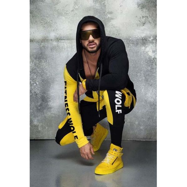 men's tracksuits autumn and winter style suit, zipper, color, hip-hop trousers, hat, zipper jacket, training, running, two-piece suit., Gray
men's tracksuits autumn and winter style suit, zipper, color, hip-hop trousers, hat, zipper jacket, training, running, two-piece suit., Gray