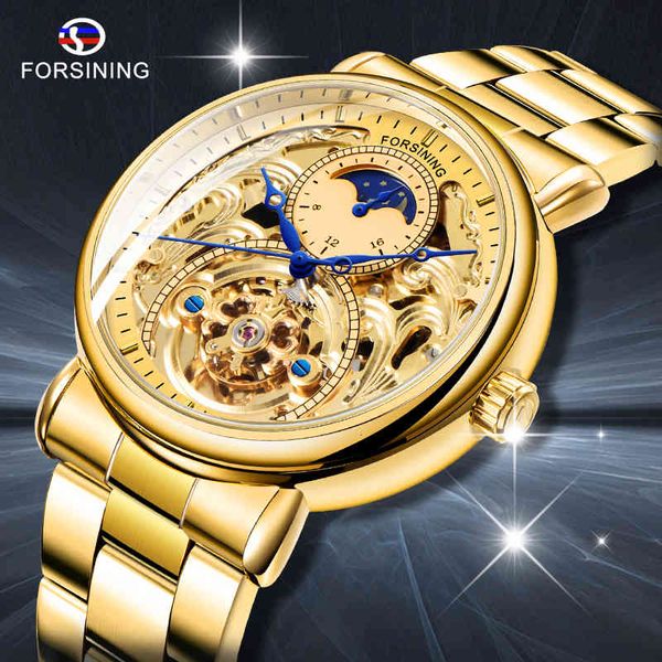 furnishing luxury white gold display rvs moonphase fashion blue hands waterproof men mechanical clock male, Slivery;brown
furnishing luxury white gold display rvs moonphase fashion blue hands waterproof men mechanical clock male, Slivery;brown