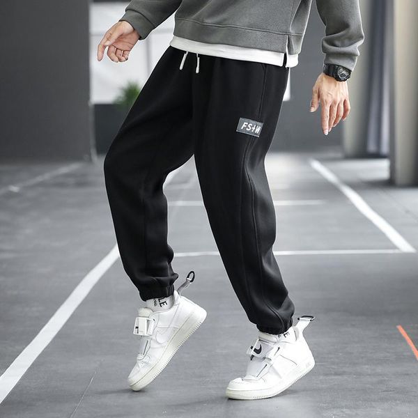 men's pants 2021 loose sports casual slacks street jogger trousers pure cotton men solid color sportswear, Black
men's pants 2021 loose sports casual slacks street jogger trousers pure cotton men solid color sportswear, Black