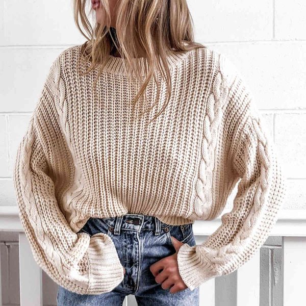 women's twist braid jumper autumn sweaters o-neck fashion loose clothes for ladies autumn sweatshirts clothes 210413, White;black
women's twist braid jumper autumn sweaters o-neck fashion loose clothes for ladies autumn sweatshirts clothes 210413, White;black