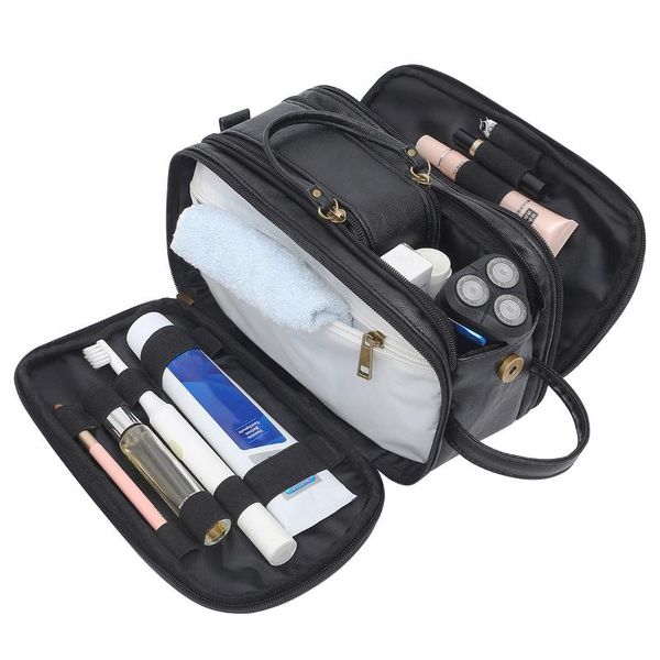 storage bags men's cosmetic bag pu leather monochrome large capacity waterproof multifunctional water-resistant toiletries zipper for m
storage bags men's cosmetic bag pu leather monochrome large capacity waterproof multifunctional water-resistant toiletries zipper for m