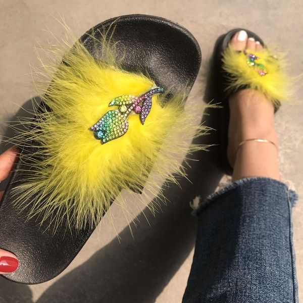 slippers 2021 fluffy flip flops designer metal decoration fuzzy fur slides plush beach women summer sandals tx384, Black
slippers 2021 fluffy flip flops designer metal decoration fuzzy fur slides plush beach women summer sandals tx384, Black