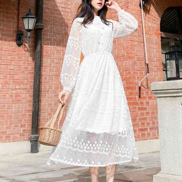 dress in white female 2021 fashion long sleeve hollow lace out ed elegant lady long-neck beach party, Black;gray
dress in white female 2021 fashion long sleeve hollow lace out ed elegant lady long-neck beach party, Black;gray
