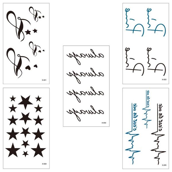 temporary tattoos retail fashion fake black tattoo water transfer stickers men women beautiful body art x001-005
temporary tattoos retail fashion fake black tattoo water transfer stickers men women beautiful body art x001-005