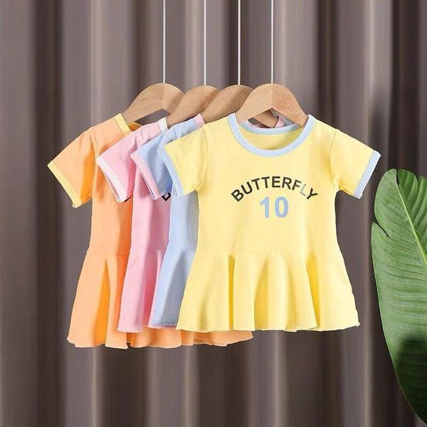 girl's dresses 2021 summer kids girls short sleeve dress letter print baby princess cotton children casual clothing, Red;yellow
girl's dresses 2021 summer kids girls short sleeve dress letter print baby princess cotton children casual clothing, Red;yellow