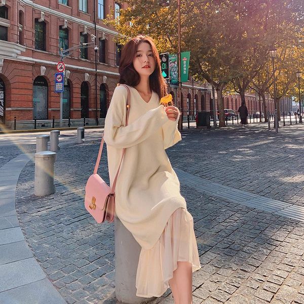 casual dresses hayblst brand woman dress 2021 sweater for women fall winter clothing korean style long sleeve patchwork kawaii clothes, Black;gray
casual dresses hayblst brand woman dress 2021 sweater for women fall winter clothing korean style long sleeve patchwork kawaii clothes, Black;gray