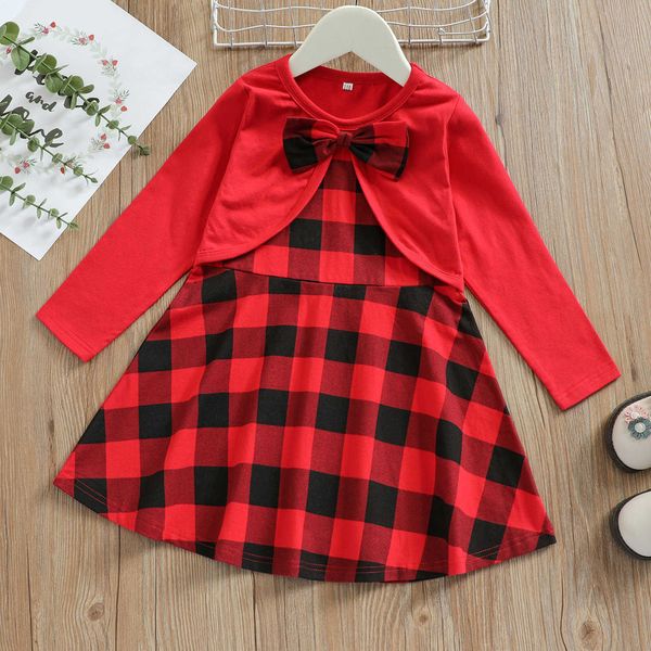 girl christmas dress 1-5y autumn winter long sleeve dress casual plaid print skirt with bow party front evening dresses new 2022 g1026, Red;yellow
girl christmas dress 1-5y autumn winter long sleeve dress casual plaid print skirt with bow party front evening dresses new 2022 g1026, Red;yellow