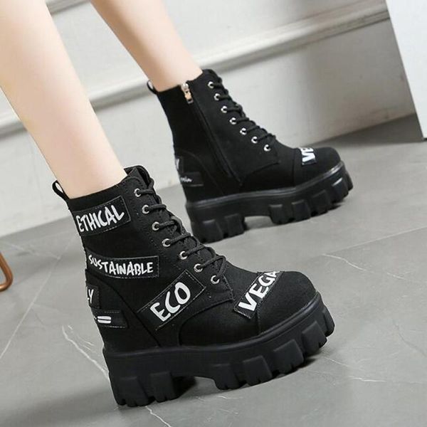 boots autumn winter women thick sole ankle fashion luxury platform women's 9cm high heels wedge shoes woman sneakers, Black
boots autumn winter women thick sole ankle fashion luxury platform women's 9cm high heels wedge shoes woman sneakers, Black