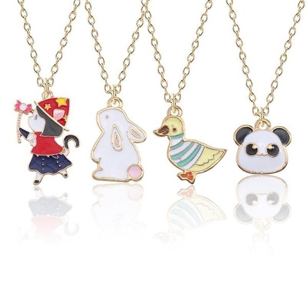 selling cartoon animal collar cute monkey duck children panda necklace alloy pendant gold chain birthday gift necklaces, Silver
selling cartoon animal collar cute monkey duck children panda necklace alloy pendant gold chain birthday gift necklaces, Silver