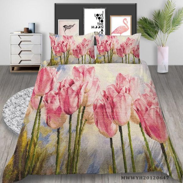 bedding sets 3d set pink flowers print duvet cover king size 2/3 pcs soft breathable unique design bed
bedding sets 3d set pink flowers print duvet cover king size 2/3 pcs soft breathable unique design bed