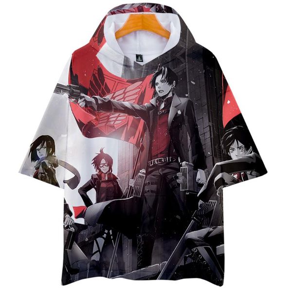 men's t-shirts classic anime attack on titan tshirt women's hooded summer short sleeve harajuku streetwear oversized clothes, White;black
men's t-shirts classic anime attack on titan tshirt women's hooded summer short sleeve harajuku streetwear oversized clothes, White;black