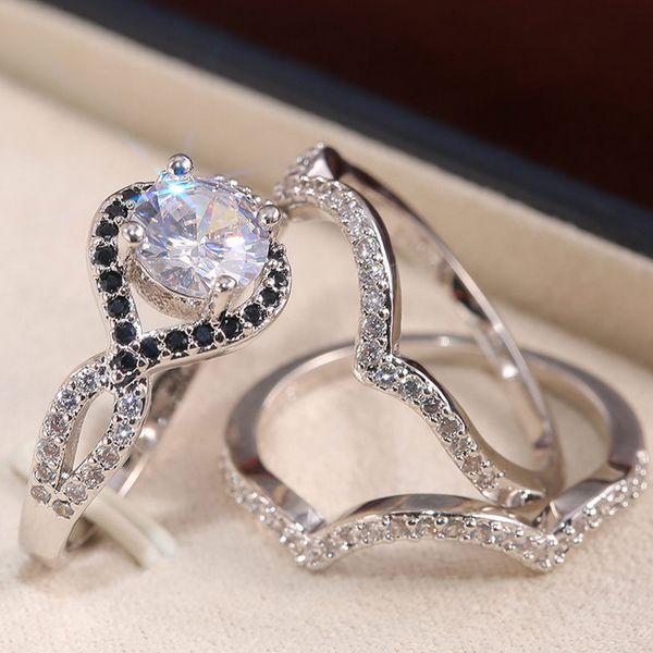women zircon ring set gold silver wedding bridal ring for gift fashion jewelry accessories us size 6-10, Slivery;golden
women zircon ring set gold silver wedding bridal ring for gift fashion jewelry accessories us size 6-10, Slivery;golden