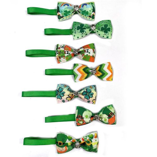 30/50pcs st. patrick's day pet dog bow ties neckties with shiny rhinestones bowties collar accessories supplies apparel
30/50pcs st. patrick's day pet dog bow ties neckties with shiny rhinestones bowties collar accessories supplies apparel