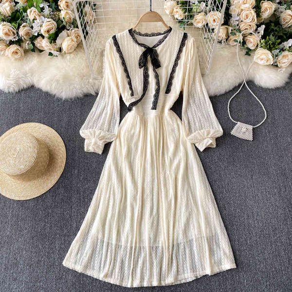 dresses french sweet women autumn bow o neck sleeve lace a-line es elegant fashion streetwear midi long, Black;gray
dresses french sweet women autumn bow o neck sleeve lace a-line es elegant fashion streetwear midi long, Black;gray