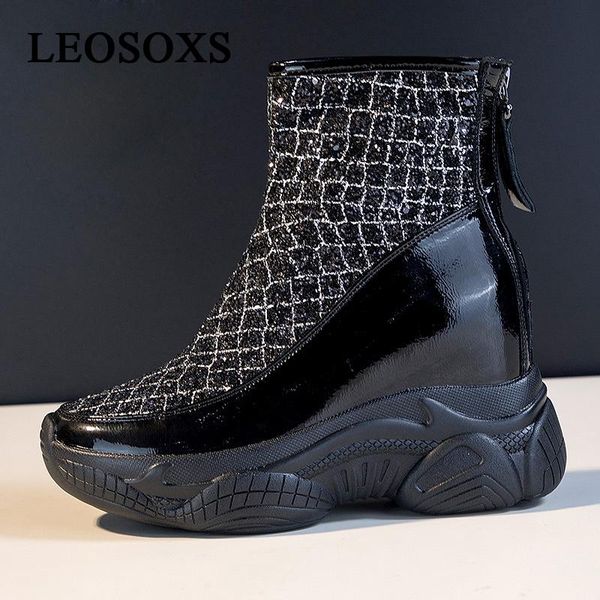 boots women woman bling internal increase shoes ladies real leather ankle female brand motorcycle warm bottom, Black
boots women woman bling internal increase shoes ladies real leather ankle female brand motorcycle warm bottom, Black
