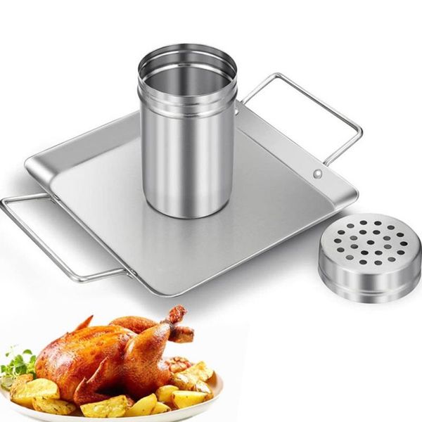 tools & accessories chicken beer can holder metal containers and drops of drip discs set stainless steel durable outdoor barbecue supplies
tools & accessories chicken beer can holder metal containers and drops of drip discs set stainless steel durable outdoor barbecue supplies