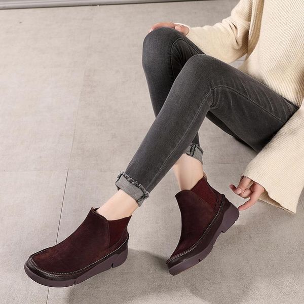 boots 2021 vallu autumn winter women ankle natural leather handmade simple style comfort female platform flat casual, Black
boots 2021 vallu autumn winter women ankle natural leather handmade simple style comfort female platform flat casual, Black