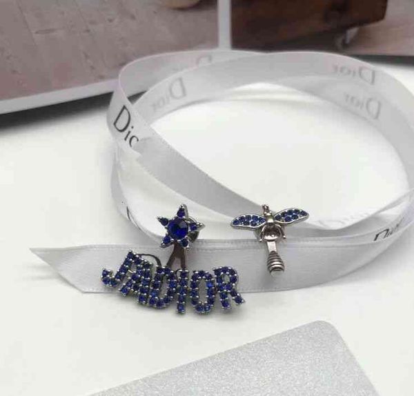 luxury designer fashion wang needle ziwen earrings family jewelry d same 925 silver blue bee asymmetric trend, Red;brown
luxury designer fashion wang needle ziwen earrings family jewelry d same 925 silver blue bee asymmetric trend, Red;brown