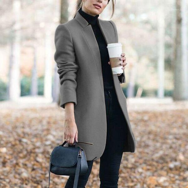 women's wool & blends winter warm ladies trench outdoor slim fit long women coat fashion elegant shopping solid office outwear stand c, Black
women's wool & blends winter warm ladies trench outdoor slim fit long women coat fashion elegant shopping solid office outwear stand c, Black