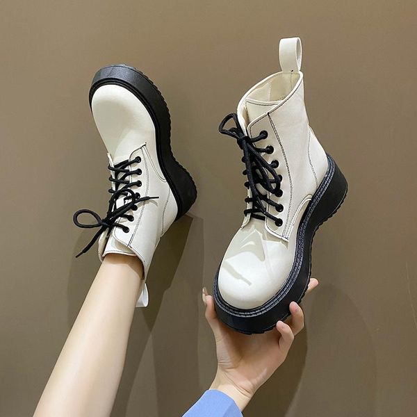 boots women 2021 autumn shoes luxury designer lace up round toe rock fashion lolita med ankle ladies rubber solid basic cott, Black
boots women 2021 autumn shoes luxury designer lace up round toe rock fashion lolita med ankle ladies rubber solid basic cott, Black