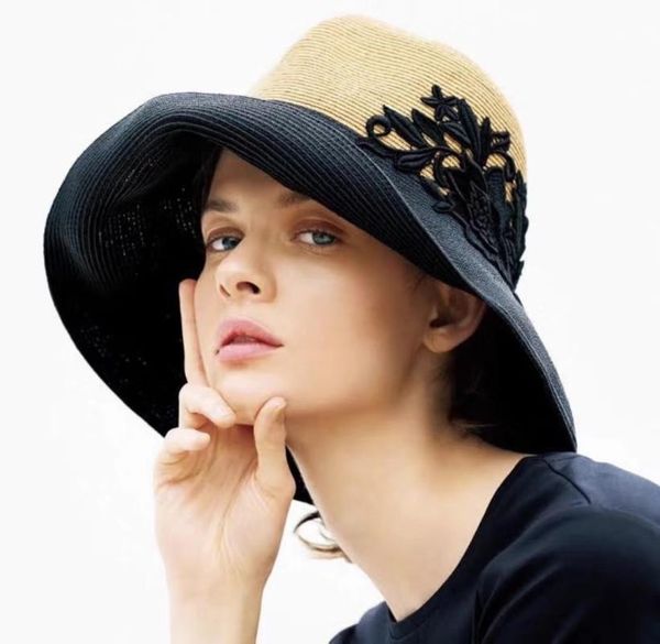 wide brim hats hat ladies summer sun travel beach straw lace bow sunscreen, Blue;gray
wide brim hats hat ladies summer sun travel beach straw lace bow sunscreen, Blue;gray
