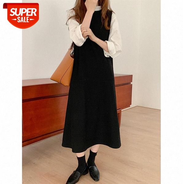 outer sleeveless woolen cloth dress women korean retro round neck wool a-line long skirt 12870 #ov7s, Black;gray
outer sleeveless woolen cloth dress women korean retro round neck wool a-line long skirt 12870 #ov7s, Black;gray