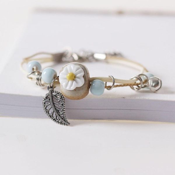 charm bracelets cute bohemia diy handmade flower ceramic bead bracelet vintage lace weave charms women girl friend gift, Golden;silver
charm bracelets cute bohemia diy handmade flower ceramic bead bracelet vintage lace weave charms women girl friend gift, Golden;silver