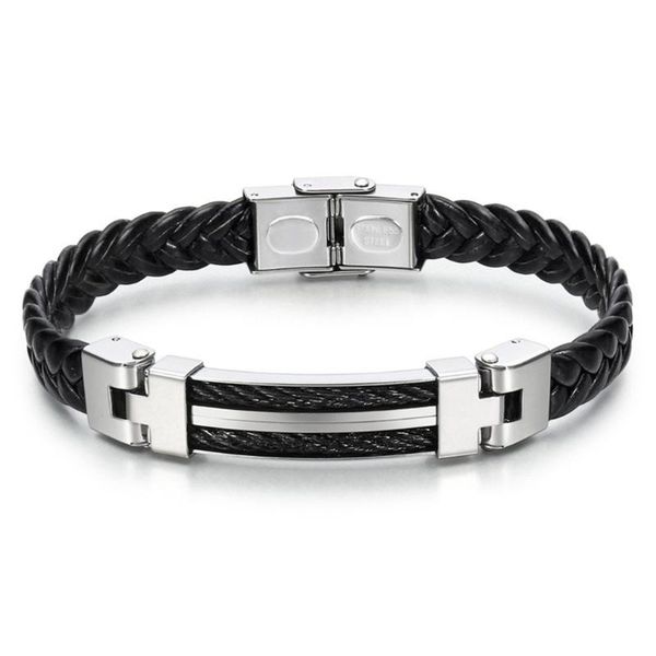 link, chain 2021 fashion male pu leather braided rope bracelets fashionable bracelet holiday gifts charm, Black
link, chain 2021 fashion male pu leather braided rope bracelets fashionable bracelet holiday gifts charm, Black