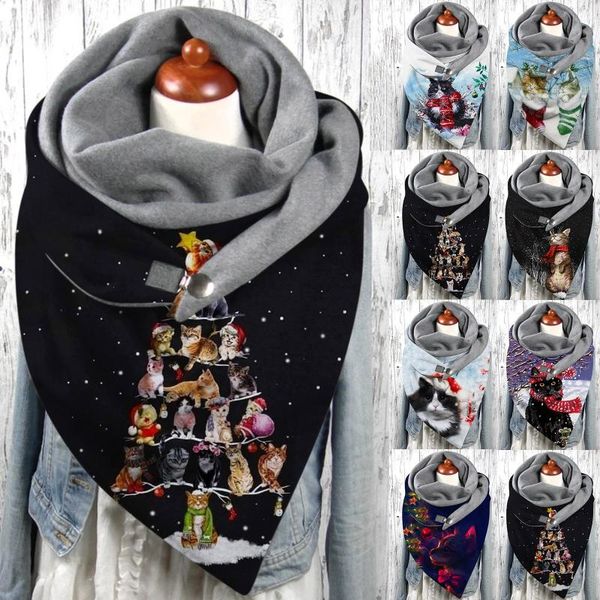 scarves universal autumn winter warm windproof cat prints double-layer buckle scarf designer brand fashion soft comfortable, Blue;gray
scarves universal autumn winter warm windproof cat prints double-layer buckle scarf designer brand fashion soft comfortable, Blue;gray