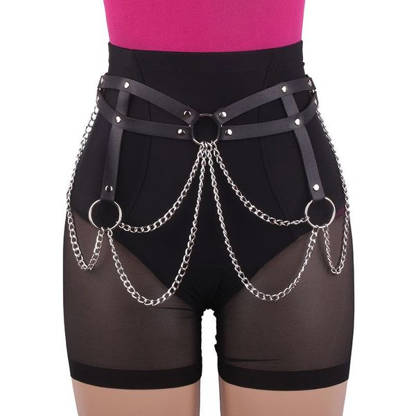 belts double-layer leather belt restraint wild tassel waist chain metal body one-piece jewelry corset women, Black;brown
belts double-layer leather belt restraint wild tassel waist chain metal body one-piece jewelry corset women, Black;brown