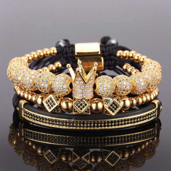 steel bracelet/stainless 3pcs/set couple beads/crown/for lovers/bracelets for women men luxury jewelry man pulseira gift valentine's da, Golden;silver
steel bracelet/stainless 3pcs/set couple beads/crown/for lovers/bracelets for women men luxury jewelry man pulseira gift valentine's da, Golden;silver
