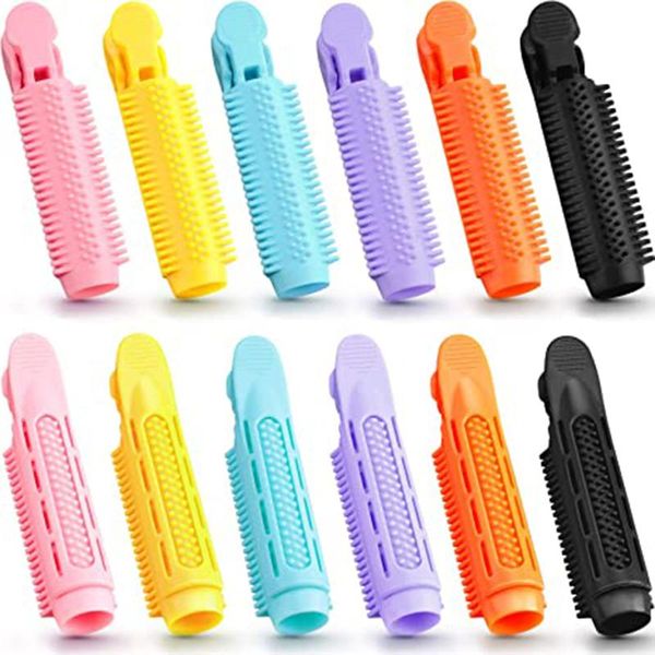 12pcs/set plastic hair rollers curlers bangs self-adhesive volume curling styling tools magic women diy makeup bun maker, Brown
12pcs/set plastic hair rollers curlers bangs self-adhesive volume curling styling tools magic women diy makeup bun maker, Brown