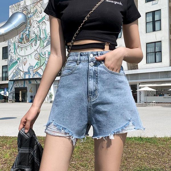 women's shorts denim ripped jean women summer loose high waist baggy black white blue beach comfy vintage highwaisted shors for casual, White;black
women's shorts denim ripped jean women summer loose high waist baggy black white blue beach comfy vintage highwaisted shors for casual, White;black
