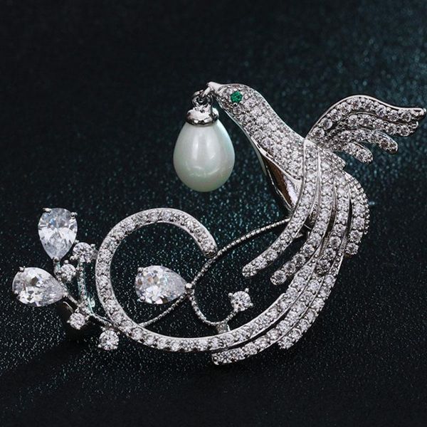 pins, brooches very cool green with white cubic zircon peacock jewelry for women's wedding bridal hijab pins bags, Gray
pins, brooches very cool green with white cubic zircon peacock jewelry for women's wedding bridal hijab pins bags, Gray