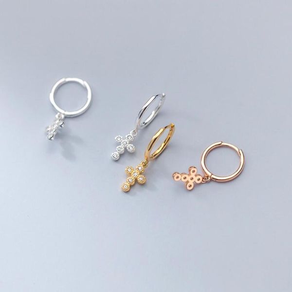 hoop & huggie 925 sterling silver gold-plated cz paved cross drop earrings a1550, Golden;silver
hoop & huggie 925 sterling silver gold-plated cz paved cross drop earrings a1550, Golden;silver