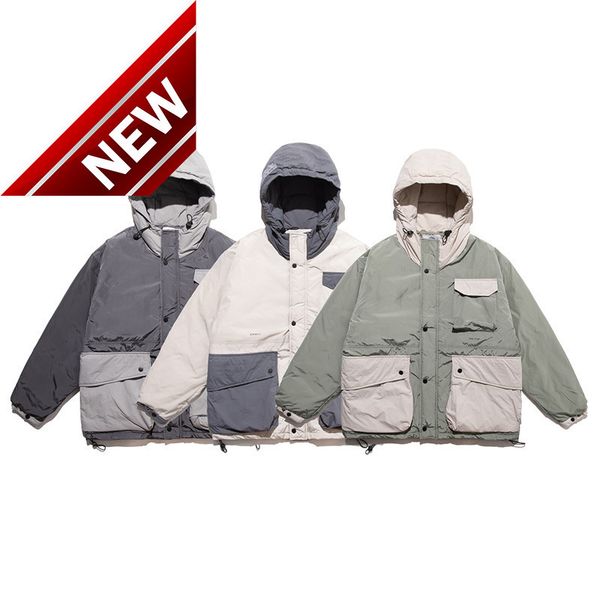 2019 winter new japanese retro hooded cotton jacket male personality small letter printing thick casual clothing, Black
2019 winter new japanese retro hooded cotton jacket male personality small letter printing thick casual clothing, Black