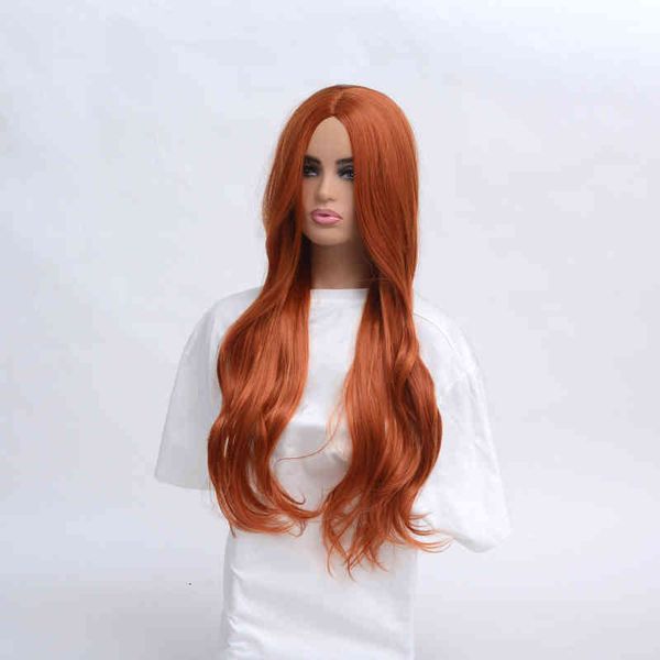 suq synthetic women copper red wig hair synthetic natural cosplay party long wave middle part heat ristant daily wigs, Golden;white
suq synthetic women copper red wig hair synthetic natural cosplay party long wave middle part heat ristant daily wigs, Golden;white