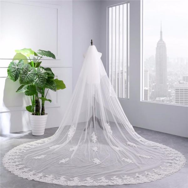 bridal veils 2021 white ivory two layers 350cm lace cathedral wedding veil with comb veu de noiva longo com renda, Black
bridal veils 2021 white ivory two layers 350cm lace cathedral wedding veil with comb veu de noiva longo com renda, Black