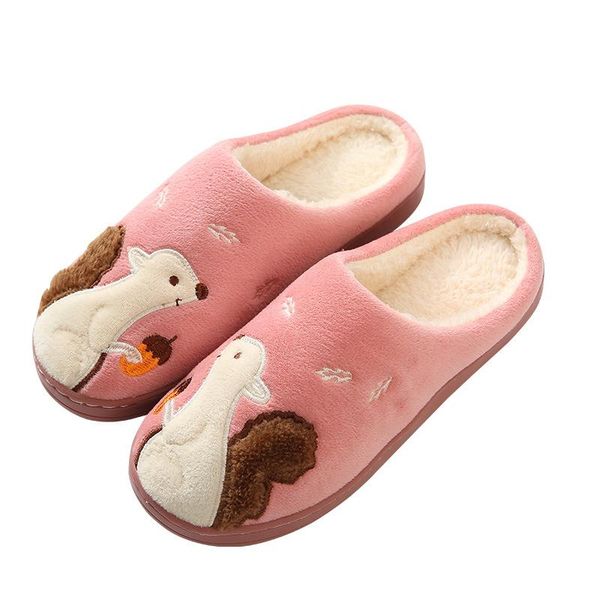 slippers winter home lovers warm and non-slip shoesr cotton plush indoor floorcartoon cute squirrel flip flops women, Black
slippers winter home lovers warm and non-slip shoesr cotton plush indoor floorcartoon cute squirrel flip flops women, Black