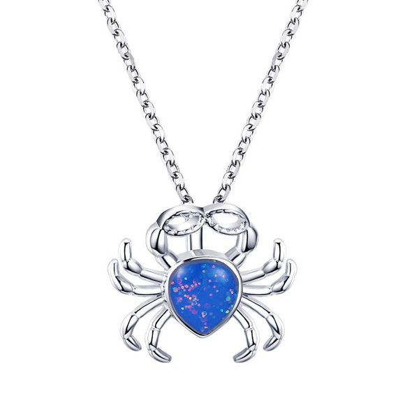 pendant necklaces creative cute blue crab necklace fashion women's party silver color clavicle chain exquisite girl jewelry gift
pendant necklaces creative cute blue crab necklace fashion women's party silver color clavicle chain exquisite girl jewelry gift